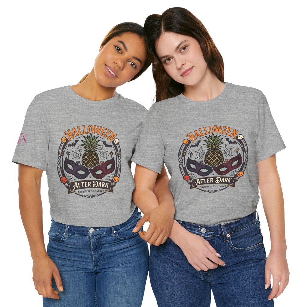 Halloween After Dark Tee — Pineapple Mask Masquerade T‑Shirt