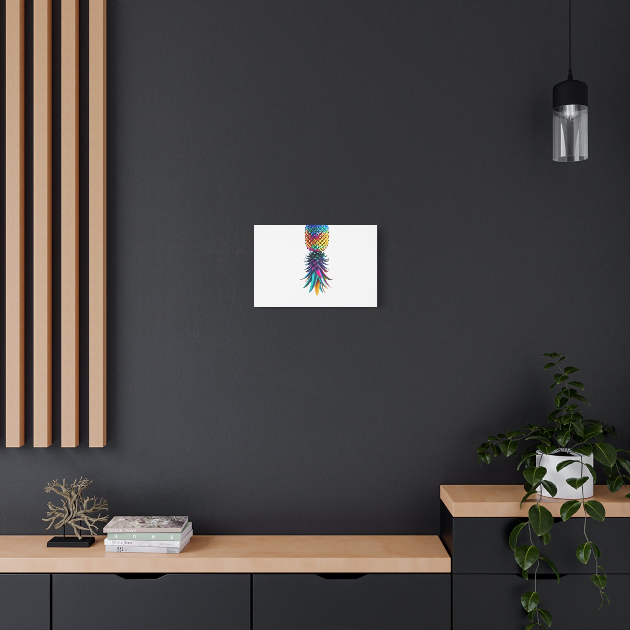 Canvas Print - Colorful Upside Down Pineapple