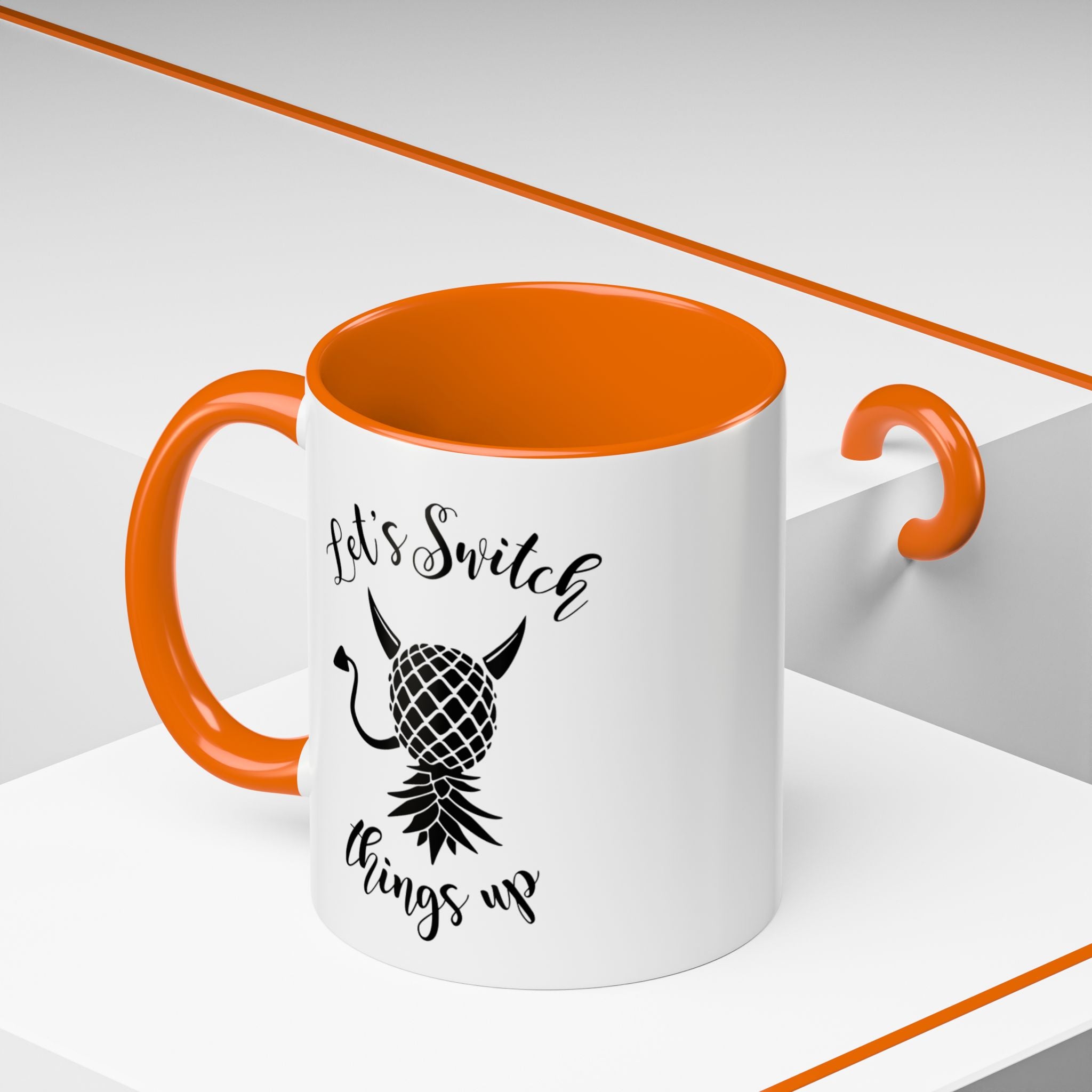 Playful Accent Coffee Mug - "Let's Switch Things Up" - Perfect for Morning Motivation