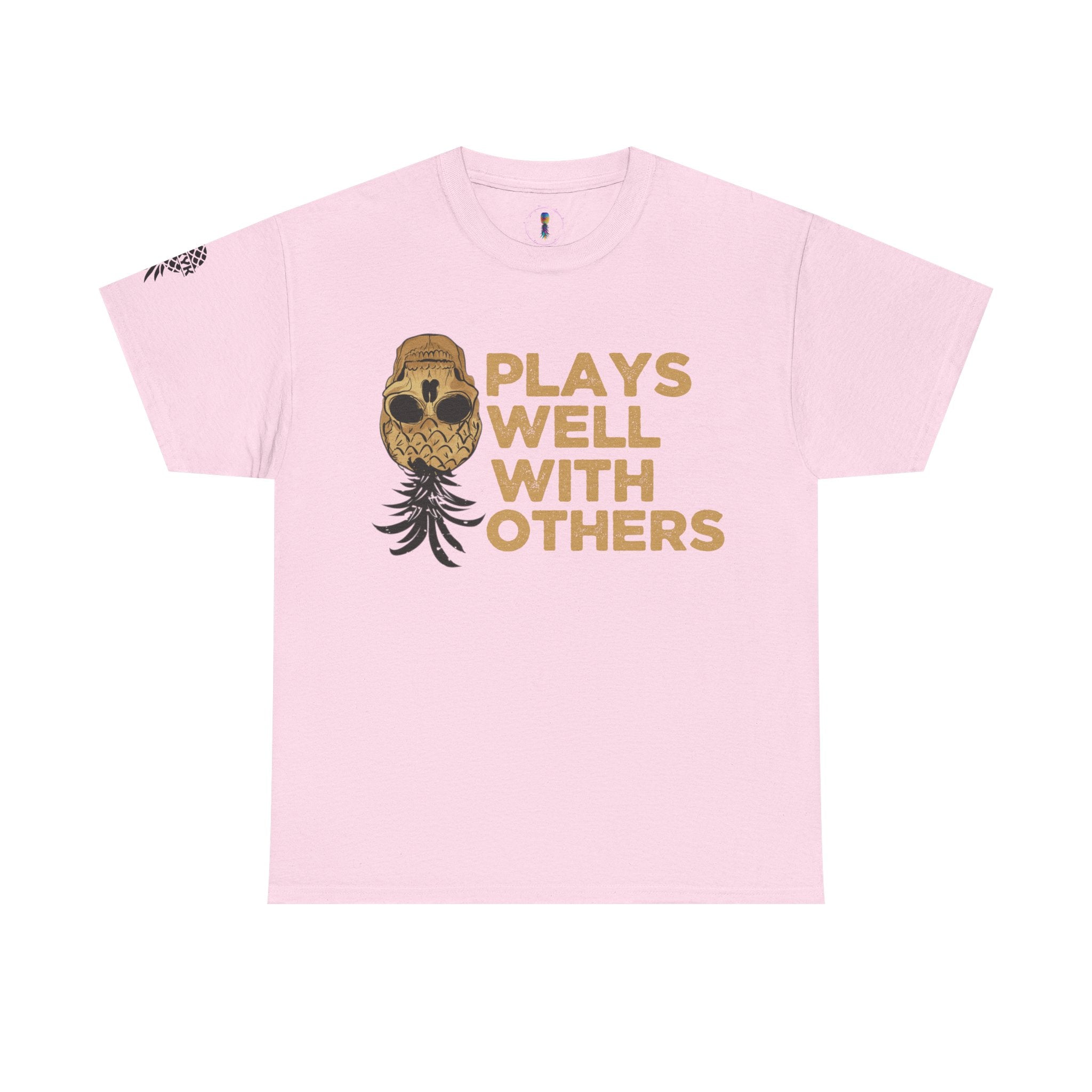 Plays Well With Others Unisex Heavy Cotton Tee - Fun Casual Shirt for Social Gatherings