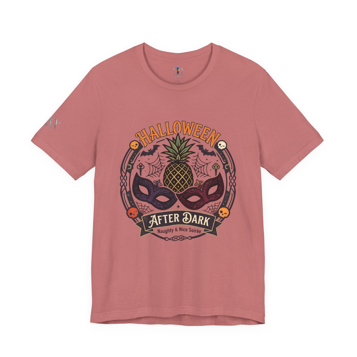 Halloween After Dark Tee — Pineapple Mask Masquerade T‑Shirt