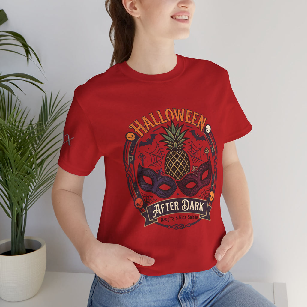 Halloween After Dark Tee — Pineapple Mask Masquerade T‑Shirt