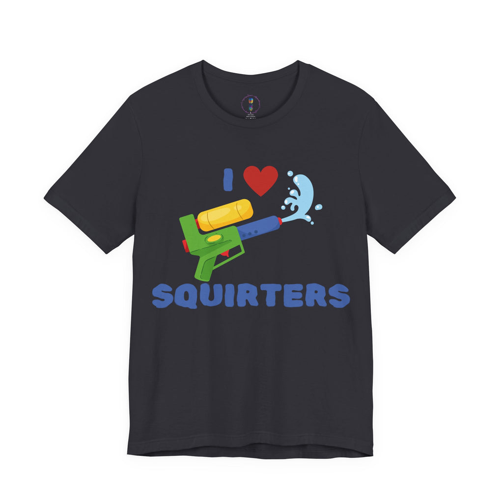 I Love Squirt Guns Unisex Jersey Tee - Fun Summer Shirt for Water Play Lovers