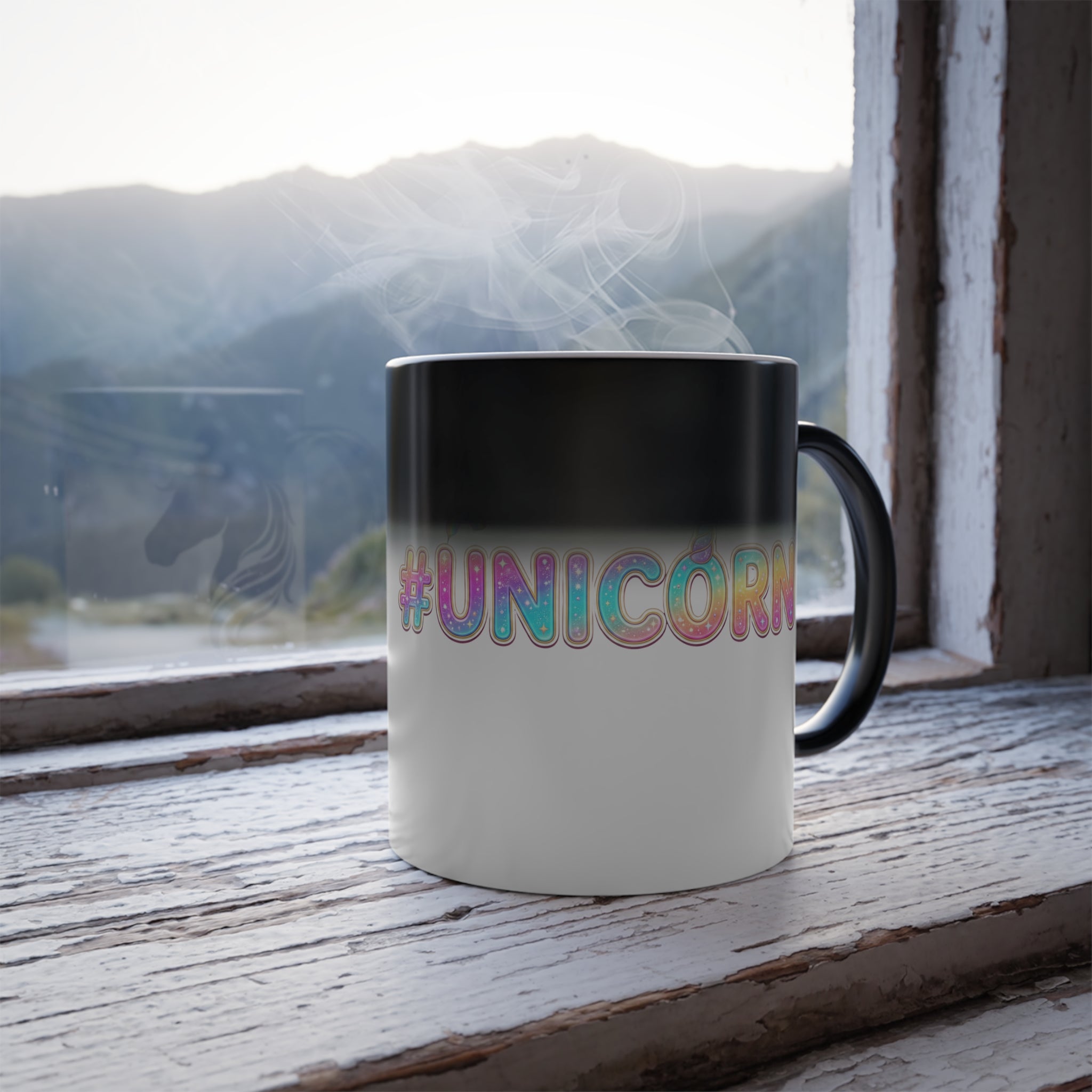 Morphing Mug - Color-Changing Unicorn 11oz Coffee Cup