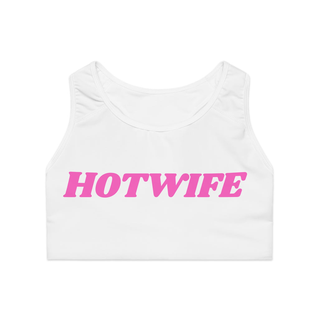 Colorful Pineapple Hotwife Sports Bra - Trendy Workout Gear for Fitness Enthusiasts