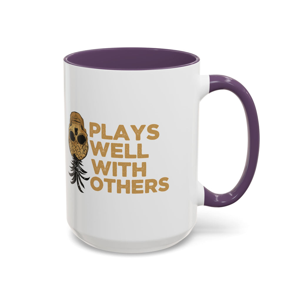 Playful Owl Accent Coffee Mug - 11 & 15oz - Perfect Gift for Nature Lovers
