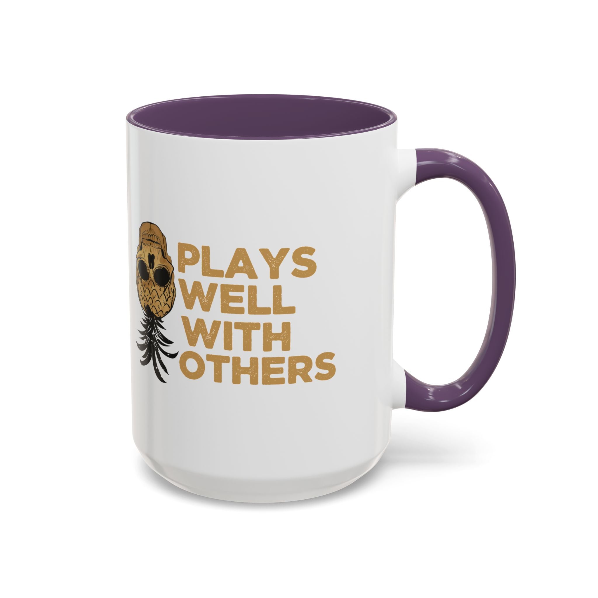 Playful Owl Accent Coffee Mug - 11 & 15oz - Perfect Gift for Nature Lovers