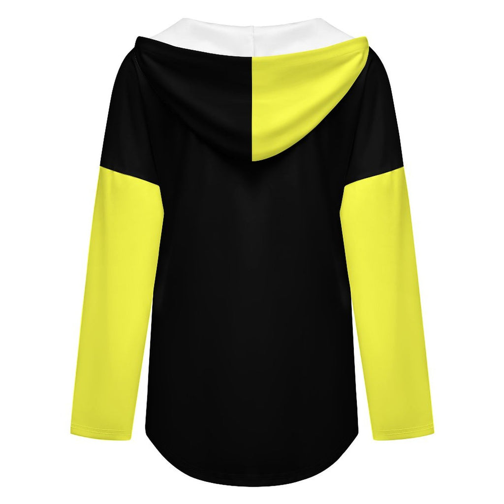 #NYMPHO Women's V Neck Long Sleeve Hoodie