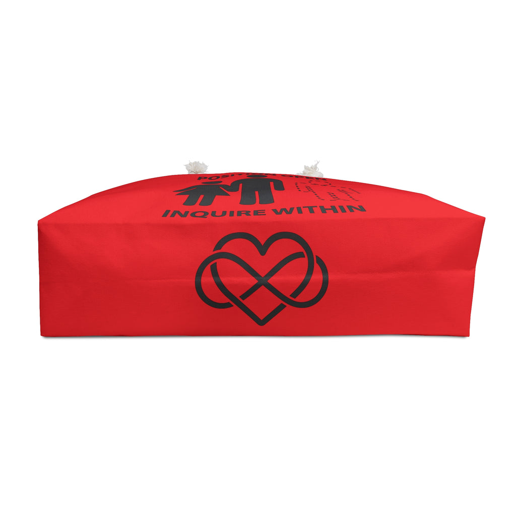 Weekender Bag Male Position Open Threesome - Red