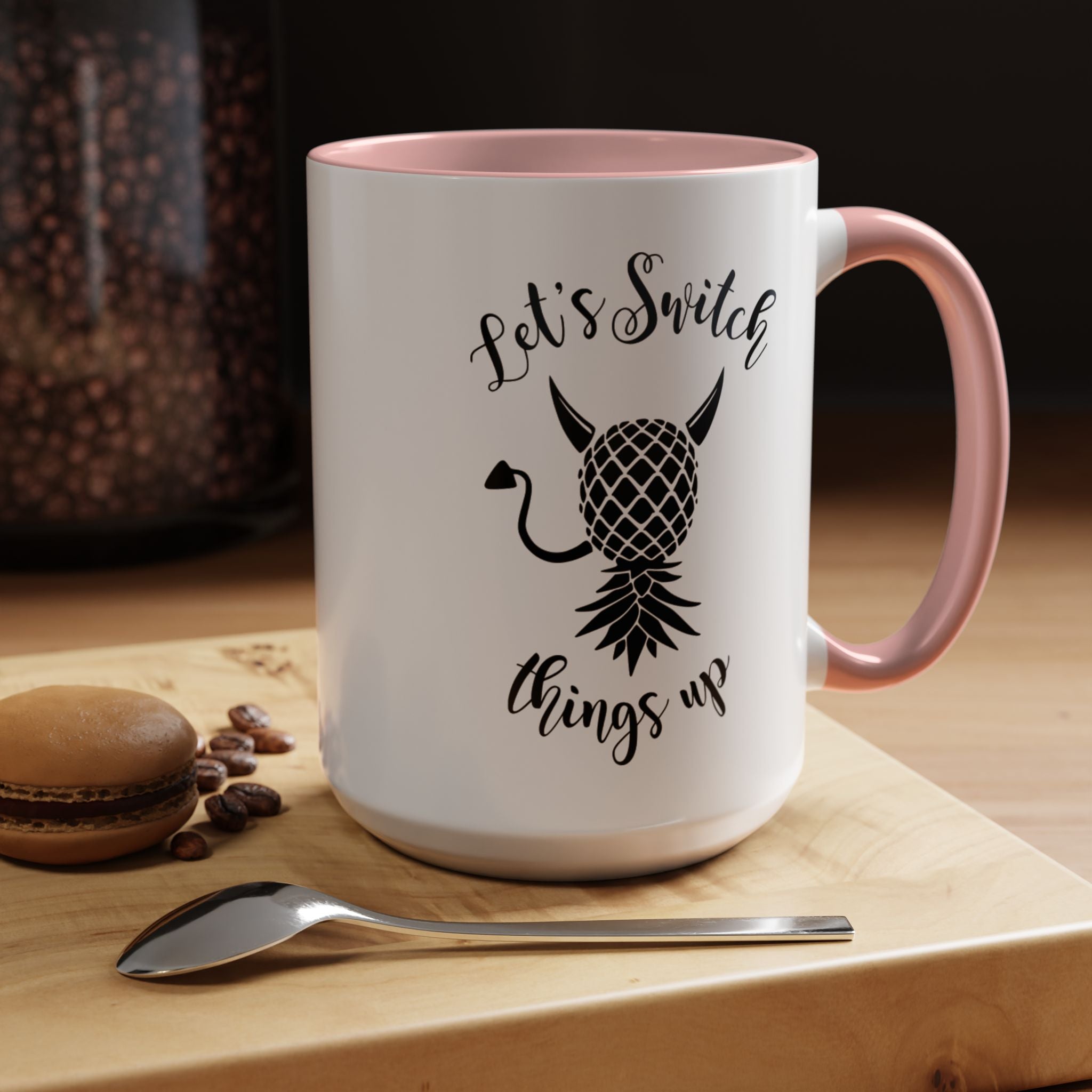 Playful Accent Coffee Mug - "Let's Switch Things Up" - Perfect for Morning Motivation