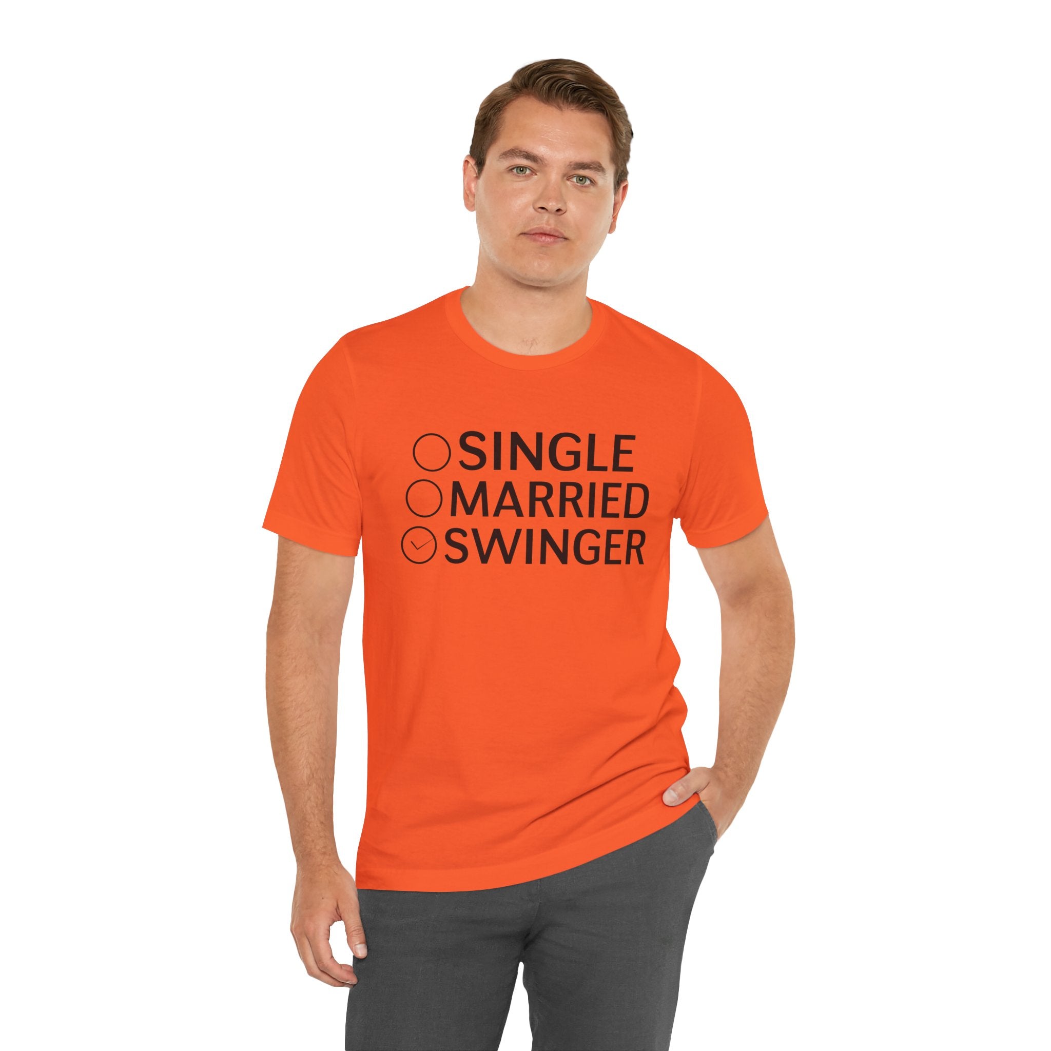 Swinger Humor Unisex Tee - Funny Relationship Status Shirt