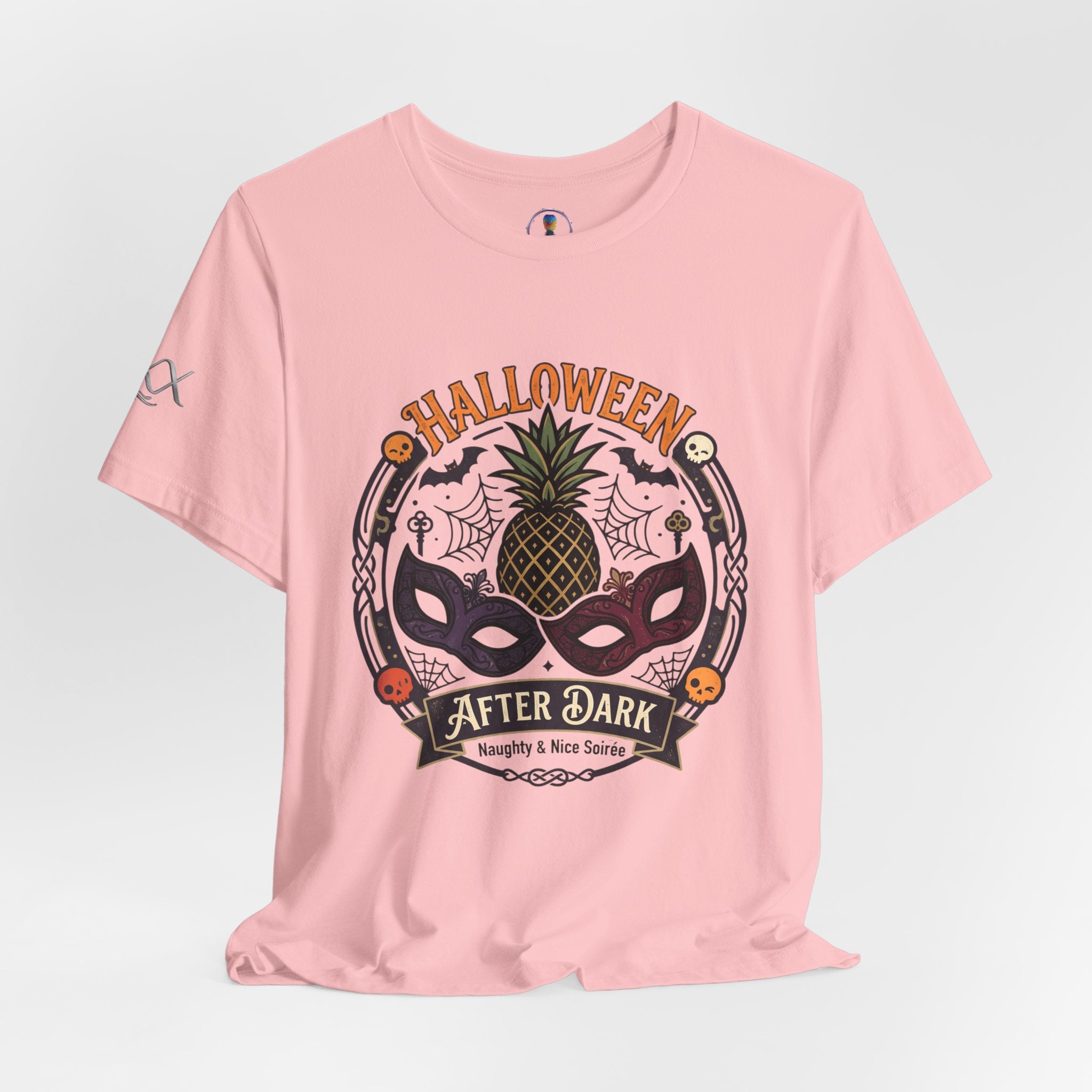 Halloween After Dark Tee — Pineapple Mask Masquerade T‑Shirt