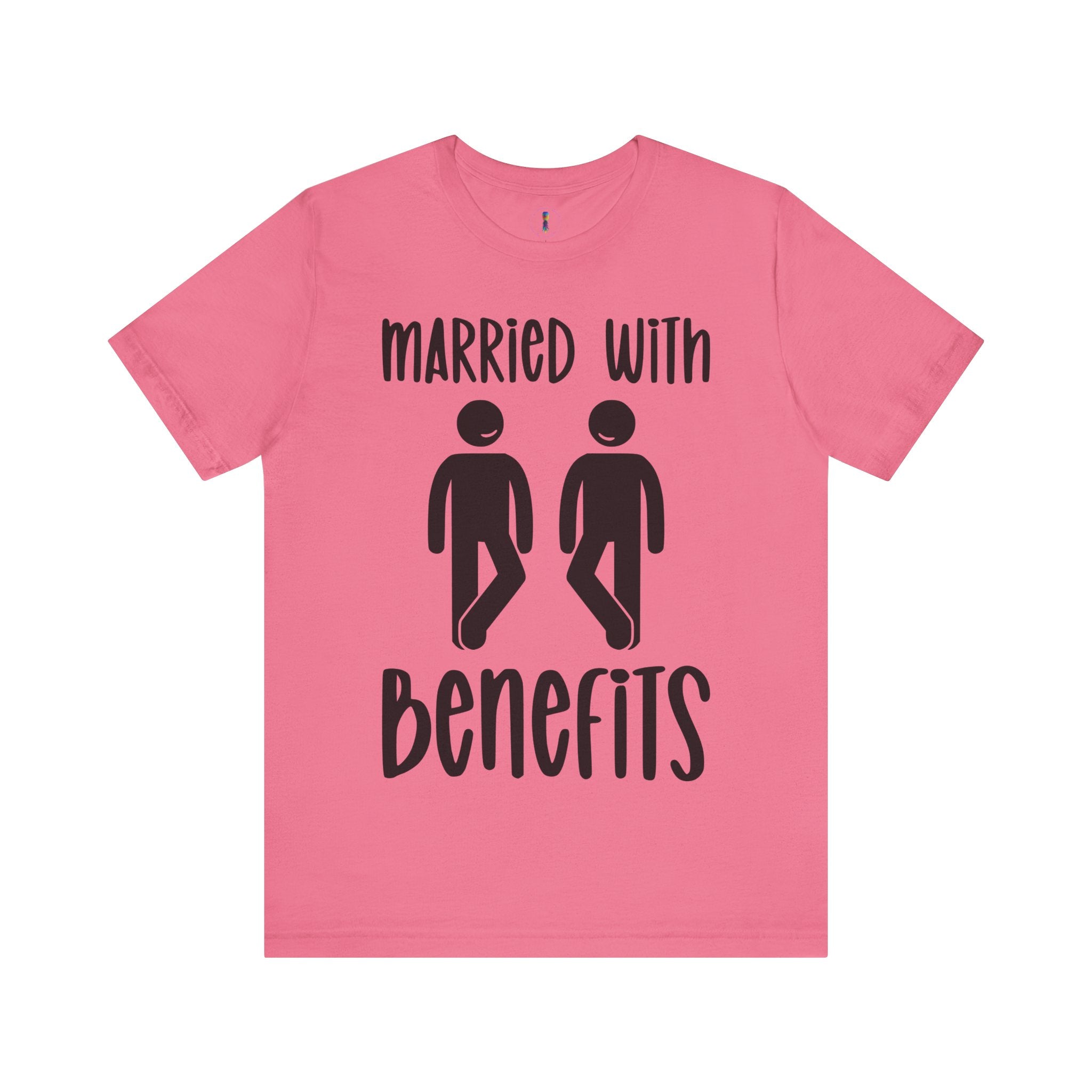 Funny 'Married with Benefits' Unisex Jersey Tee - Perfect for Couples & Anniversaries