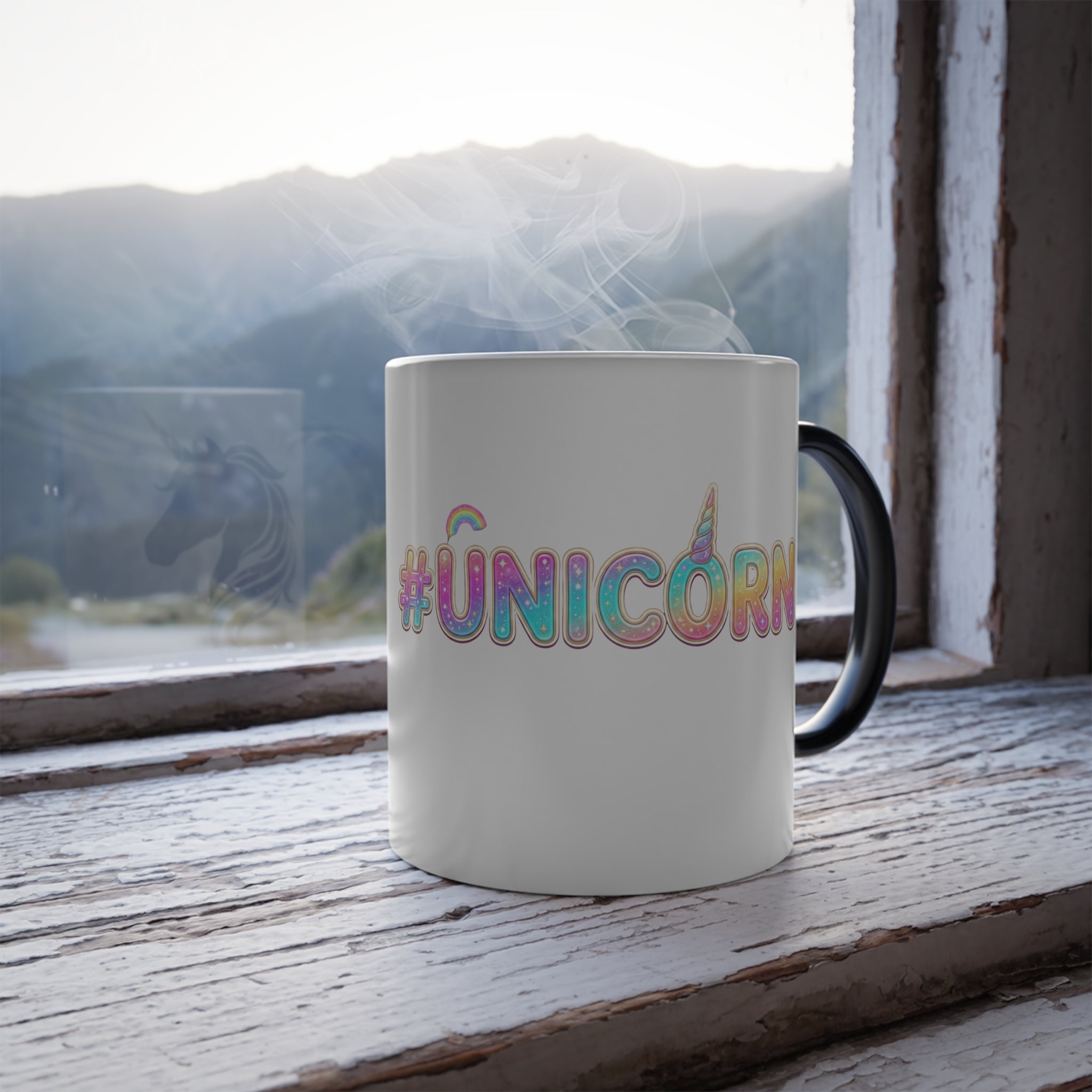 Morphing Mug - Color-Changing Unicorn 11oz Coffee Cup