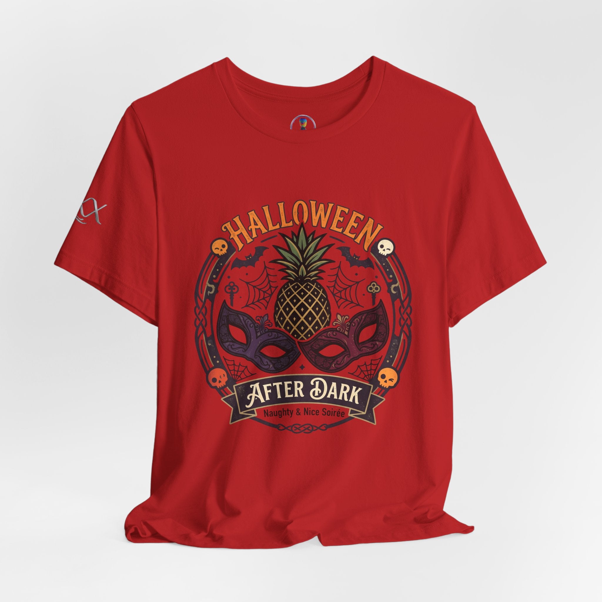 Halloween After Dark Tee — Pineapple Mask Masquerade T‑Shirt