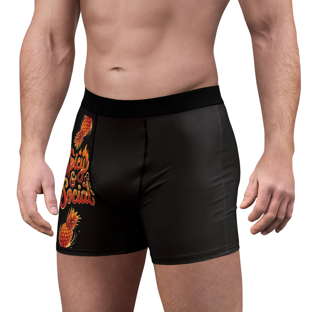 Pineapple "#Spicy & Social" Boxer Briefs