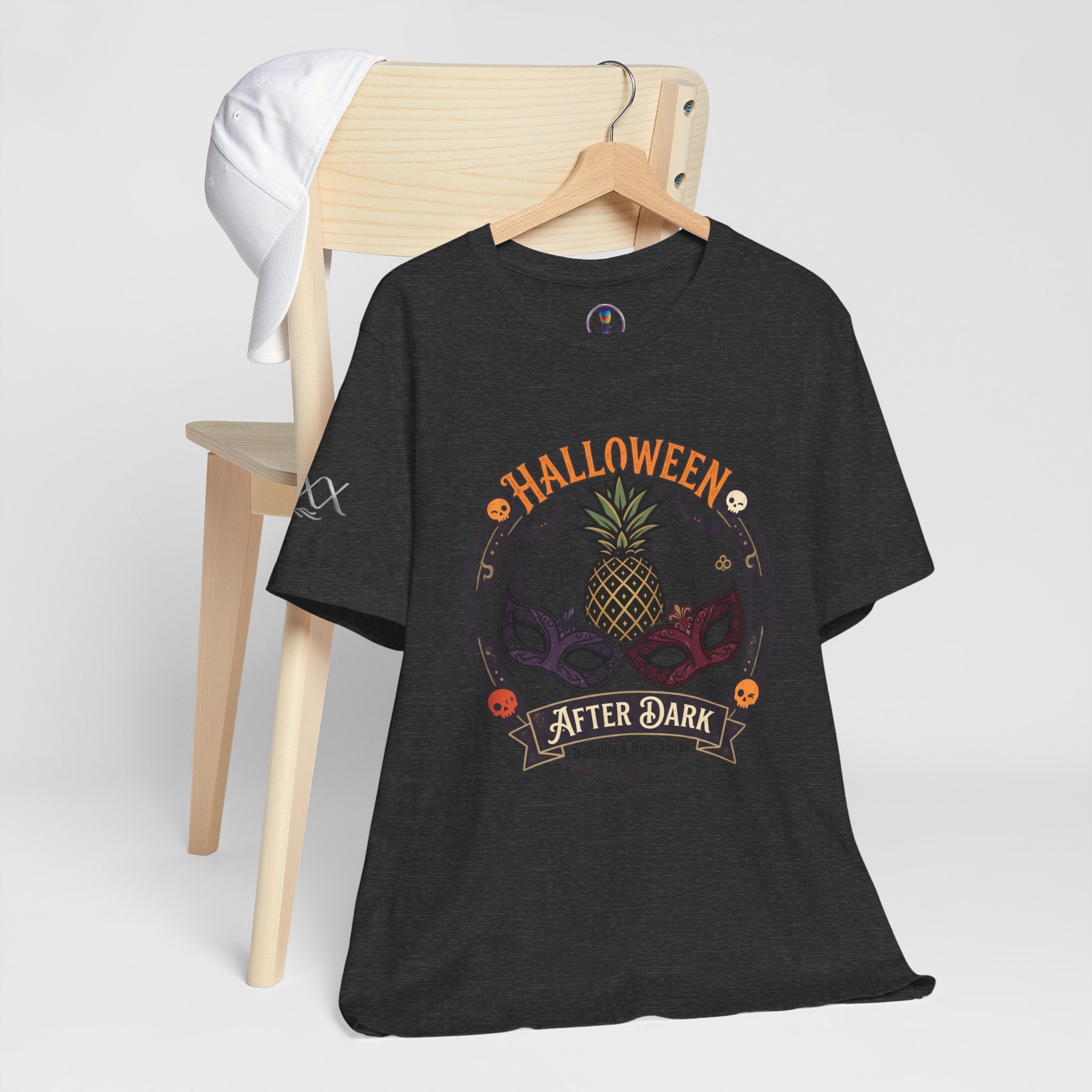 Halloween After Dark Tee — Pineapple Mask Masquerade T‑Shirt