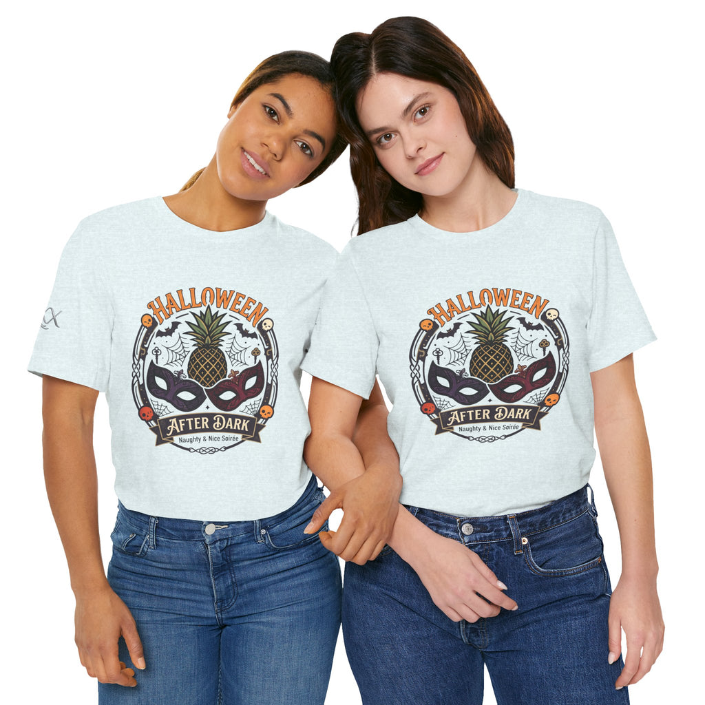 Halloween After Dark Tee — Pineapple Mask Masquerade T‑Shirt