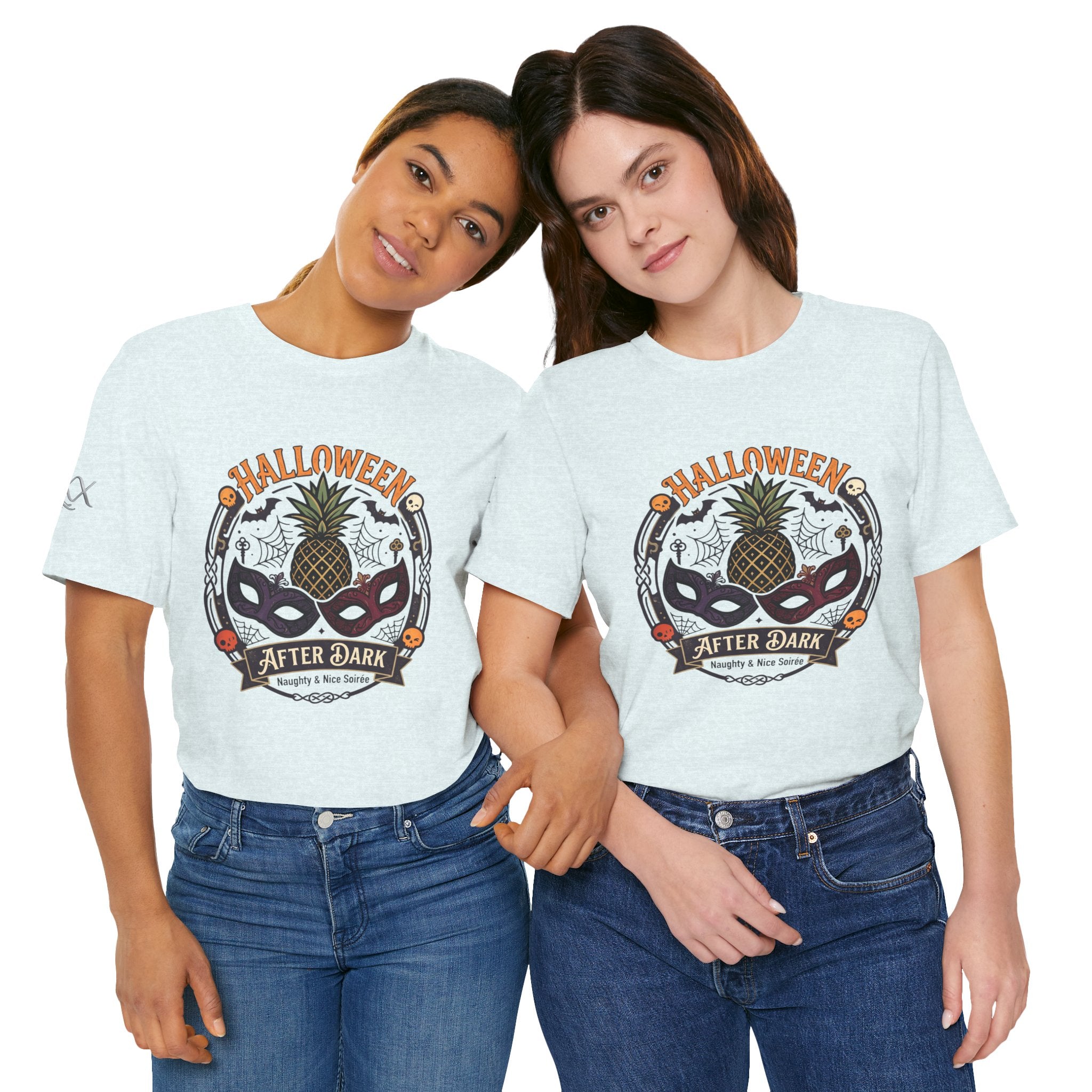 Halloween After Dark Tee — Pineapple Mask Masquerade T‑Shirt