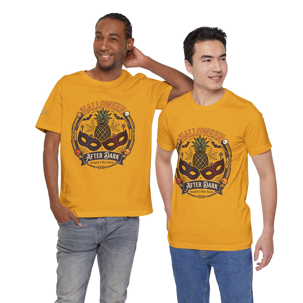 Halloween After Dark Tee — Pineapple Mask Masquerade T‑Shirt