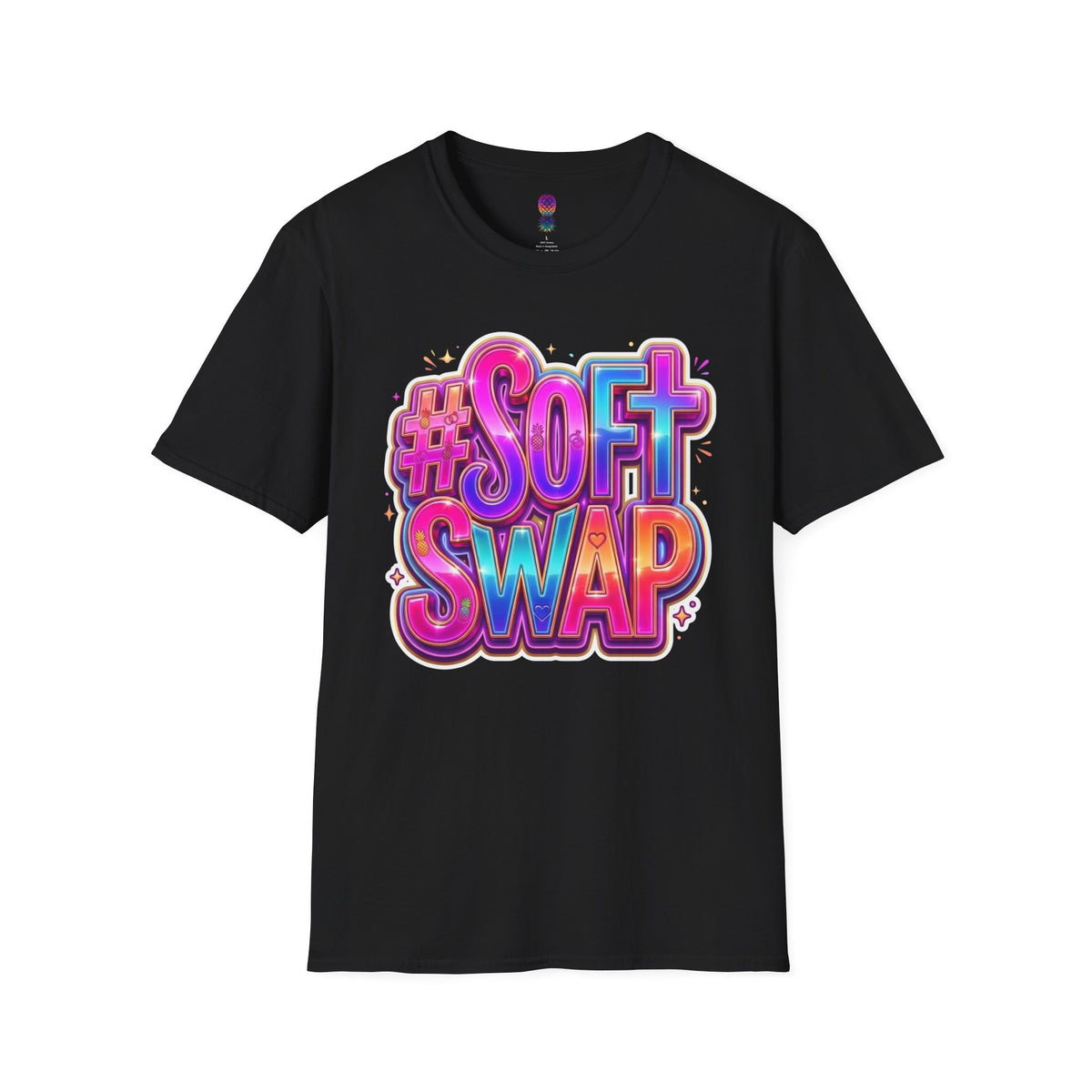 #Soft Swap Graphic T-Shirt | Colorful Y2K Cotton Tee
