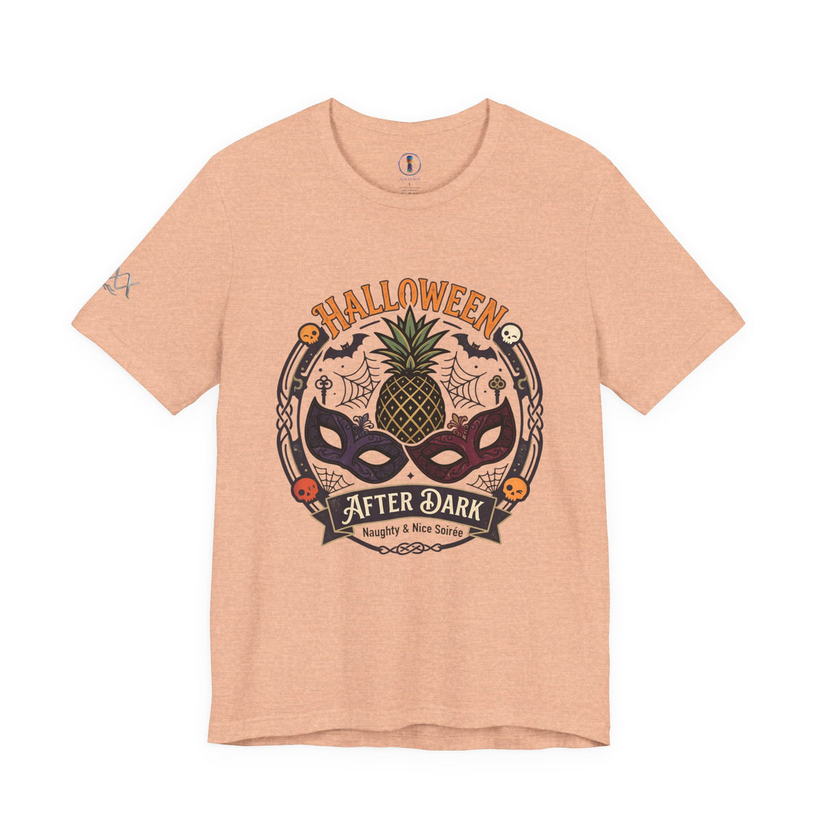 Halloween After Dark Tee — Pineapple Mask Masquerade T‑Shirt