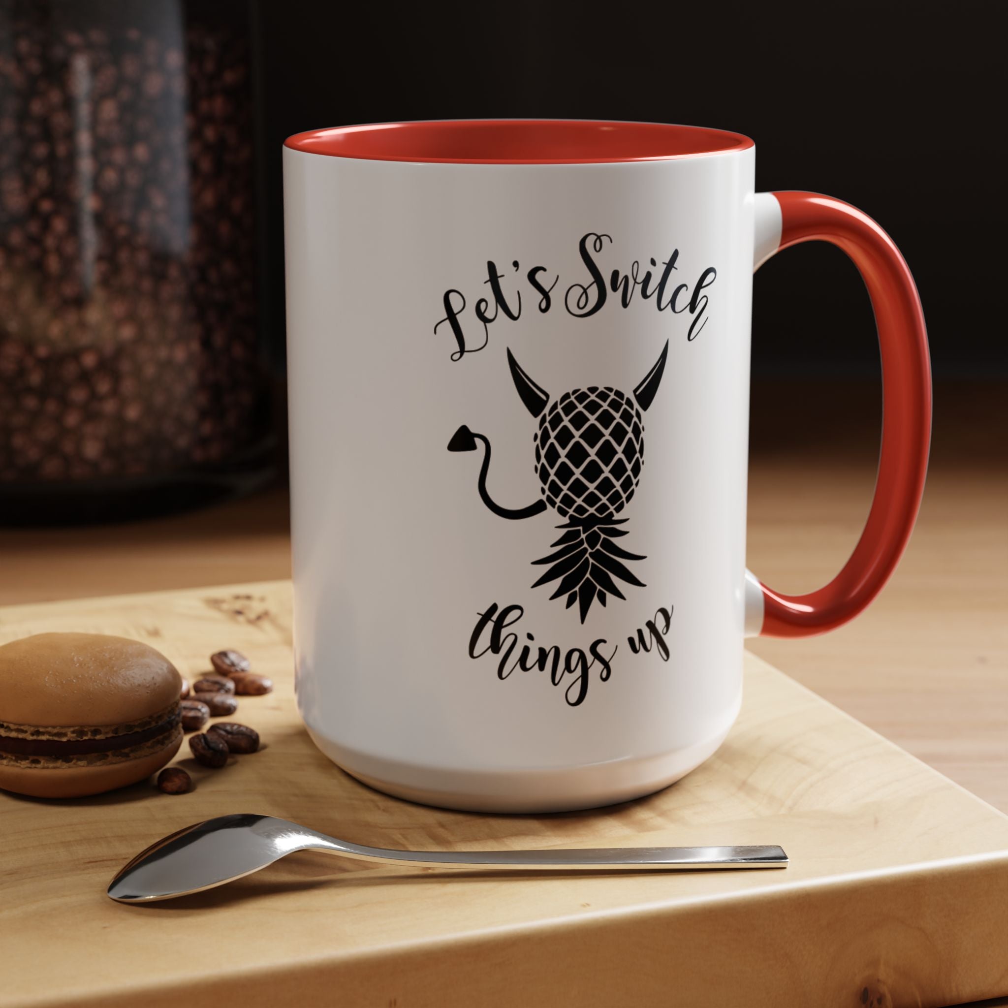 Playful Accent Coffee Mug - "Let's Switch Things Up" - Perfect for Morning Motivation