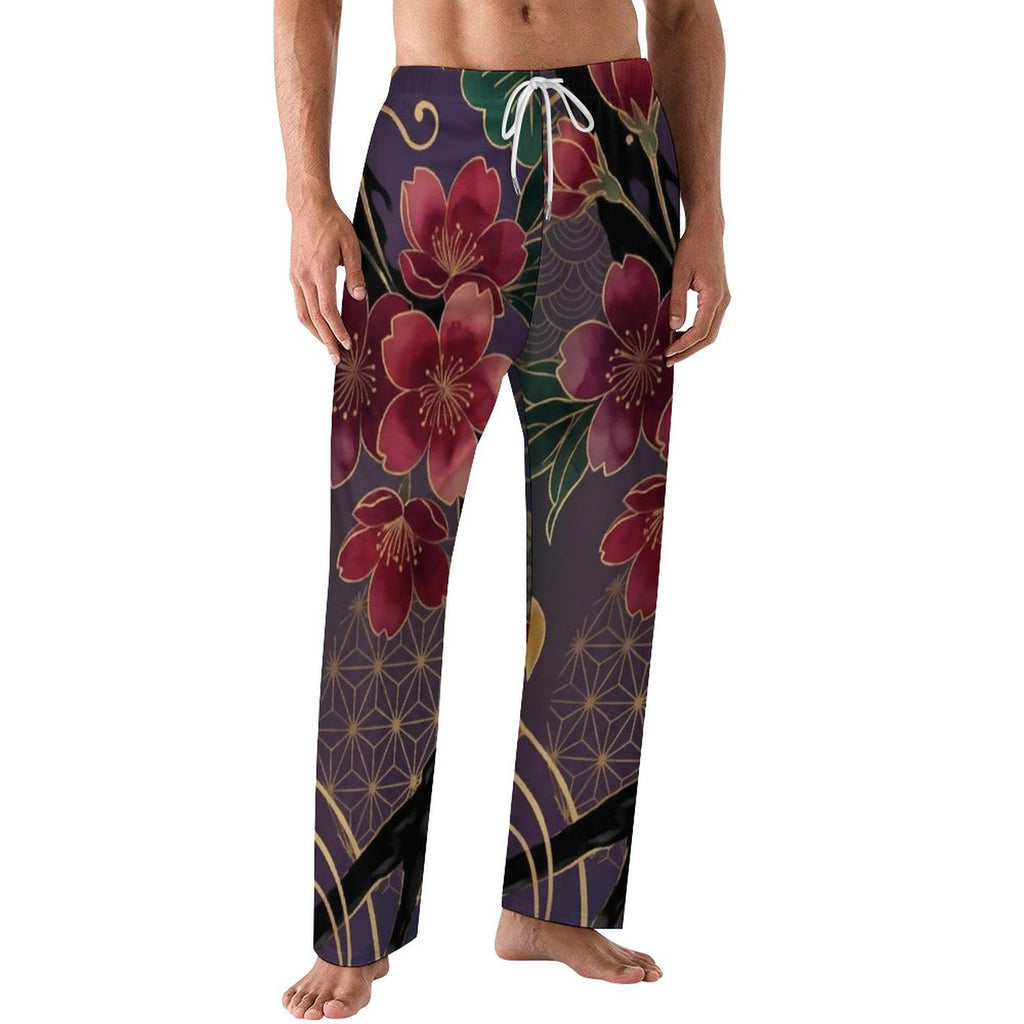 DTG 190gsm Cotton Loose Loungewear Pants for Men(All-Over Printing)