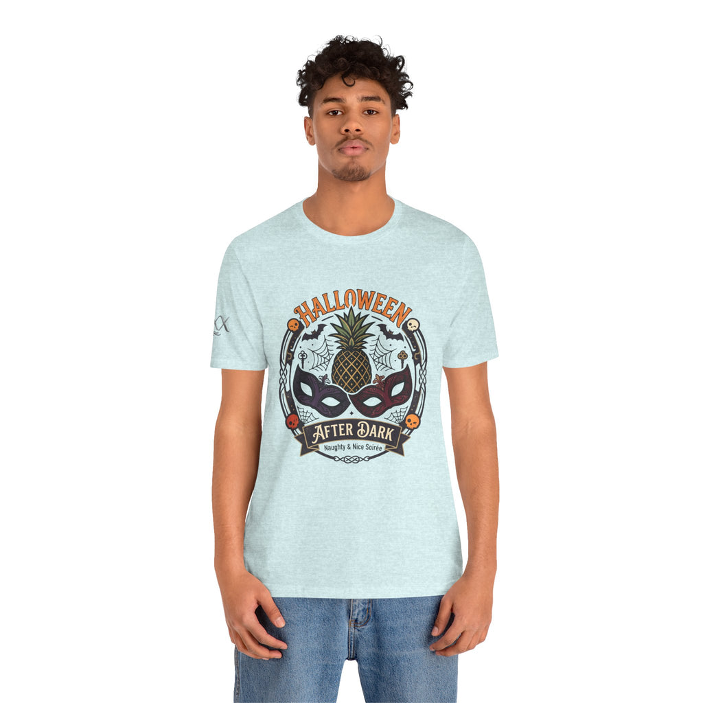 Halloween After Dark Tee — Pineapple Mask Masquerade T‑Shirt