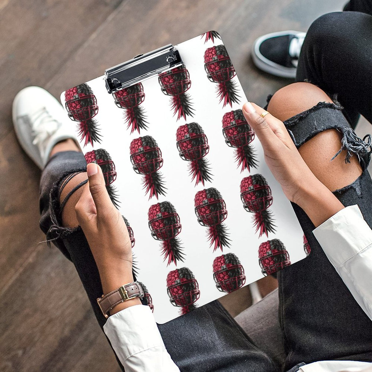 Football Inspired Acrylic Clipboard