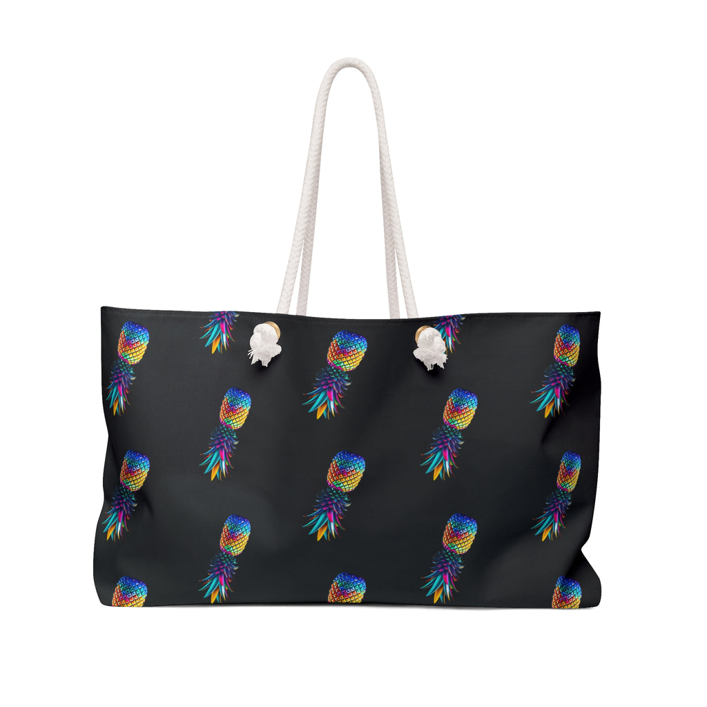 Colorful Pineapple Weekender Bag | Travel Tote for Beach Days & Getaways