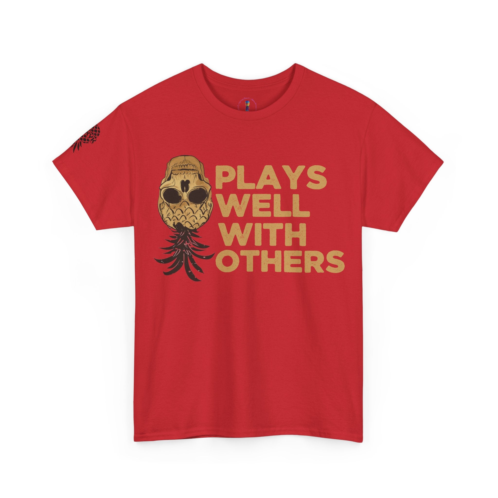 Plays Well With Others Unisex Heavy Cotton Tee - Fun Casual Shirt for Social Gatherings