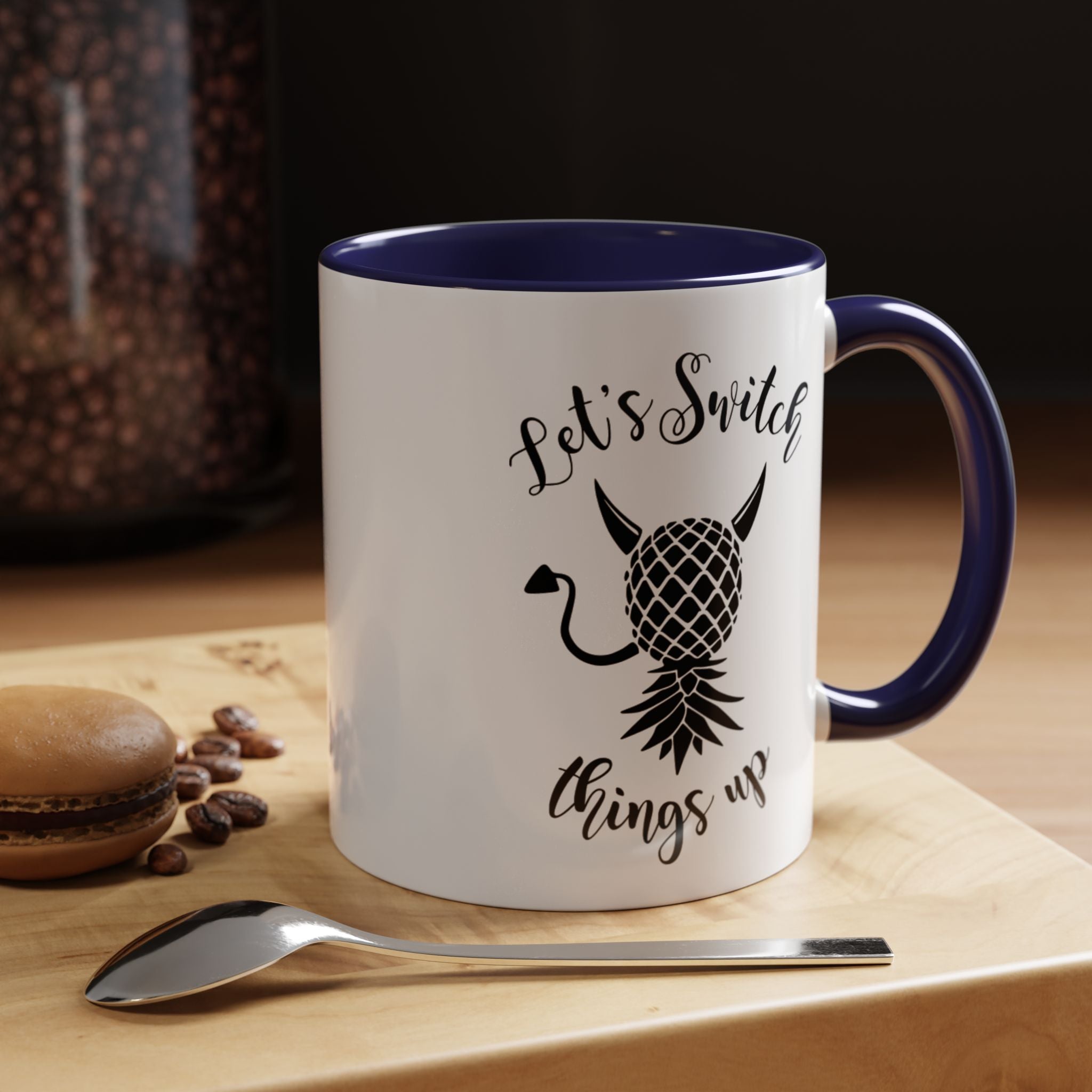 Playful Accent Coffee Mug - "Let's Switch Things Up" - Perfect for Morning Motivation