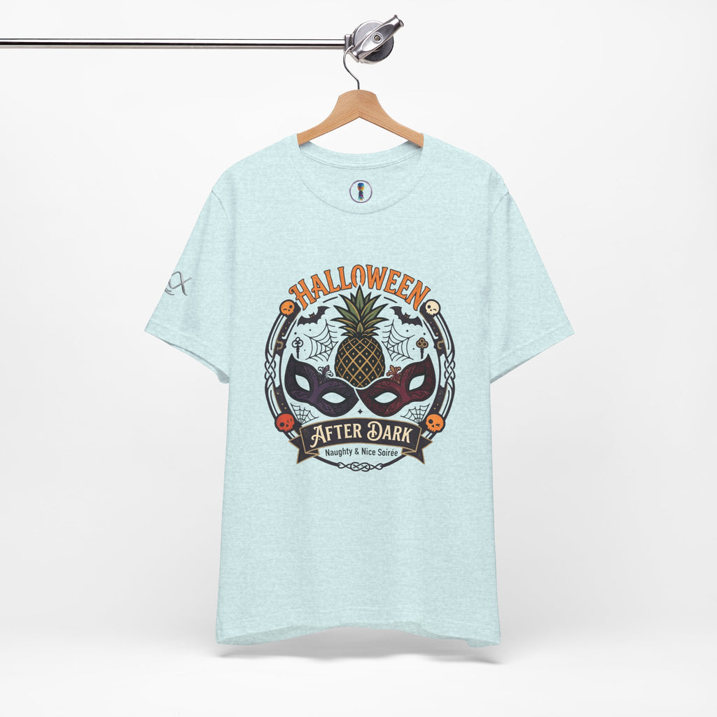 Halloween After Dark Tee — Pineapple Mask Masquerade T‑Shirt