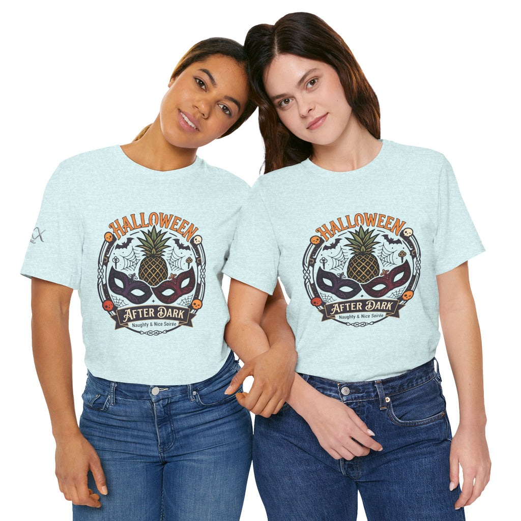 Halloween After Dark Tee — Pineapple Mask Masquerade T‑Shirt