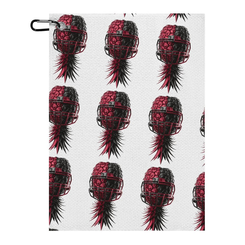Football Inspired Hanging Loop Golf Towel