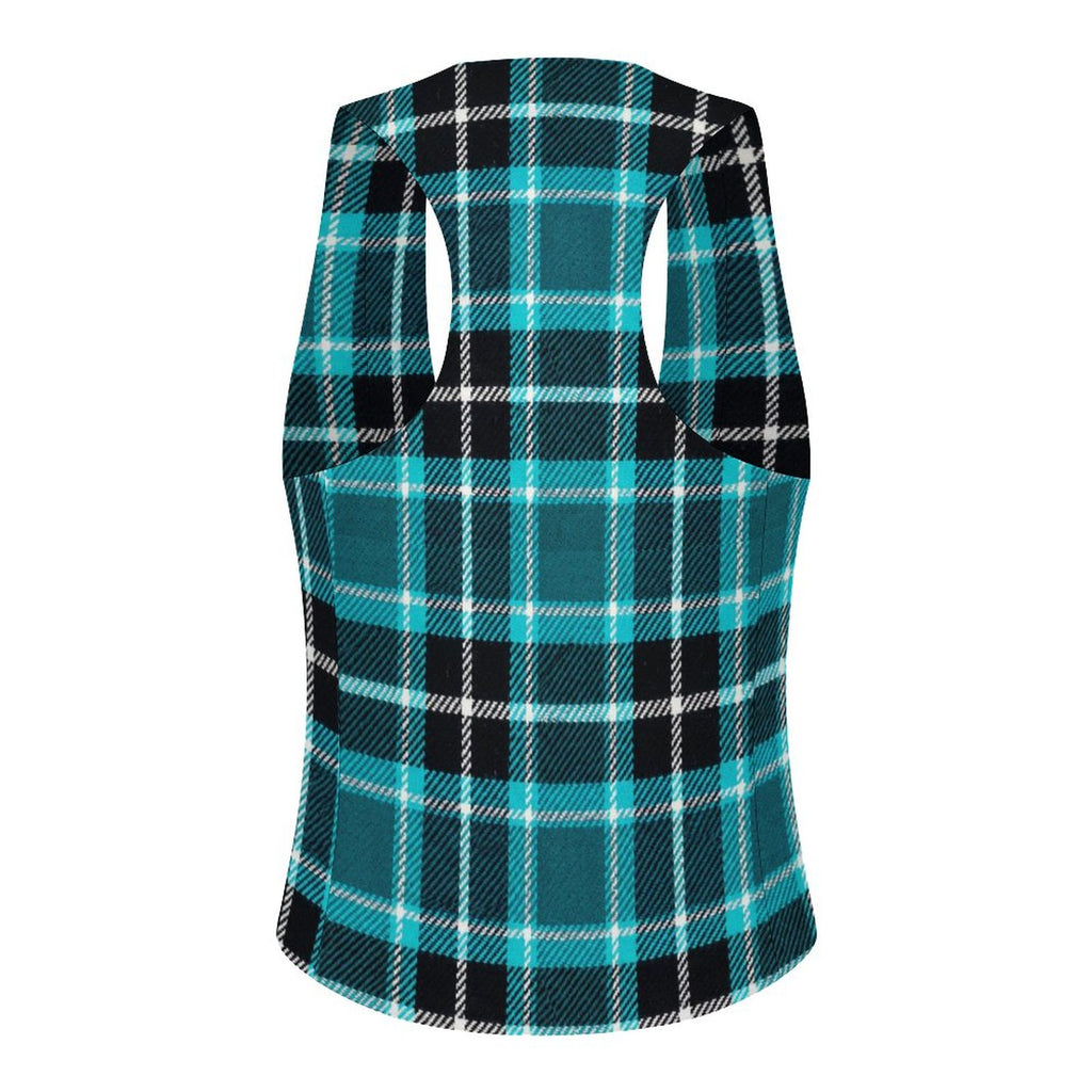 School Girl Inspired Women's Suit Vest by Taylor Lovet | Sexy Plaid Vest for Lifestyle Events, Cosplay & Fashion | PineappleXXclusive