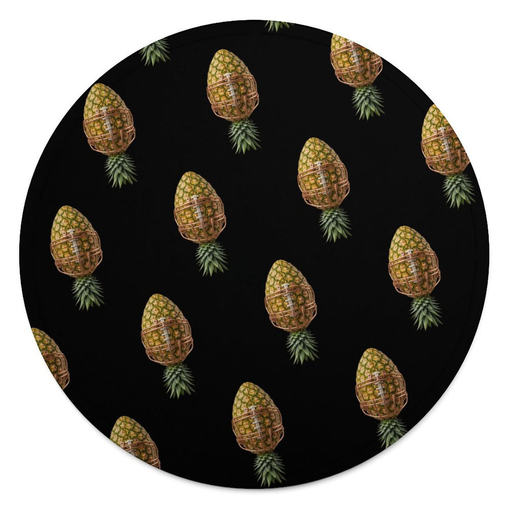 Pineapple Football Circular Blanket