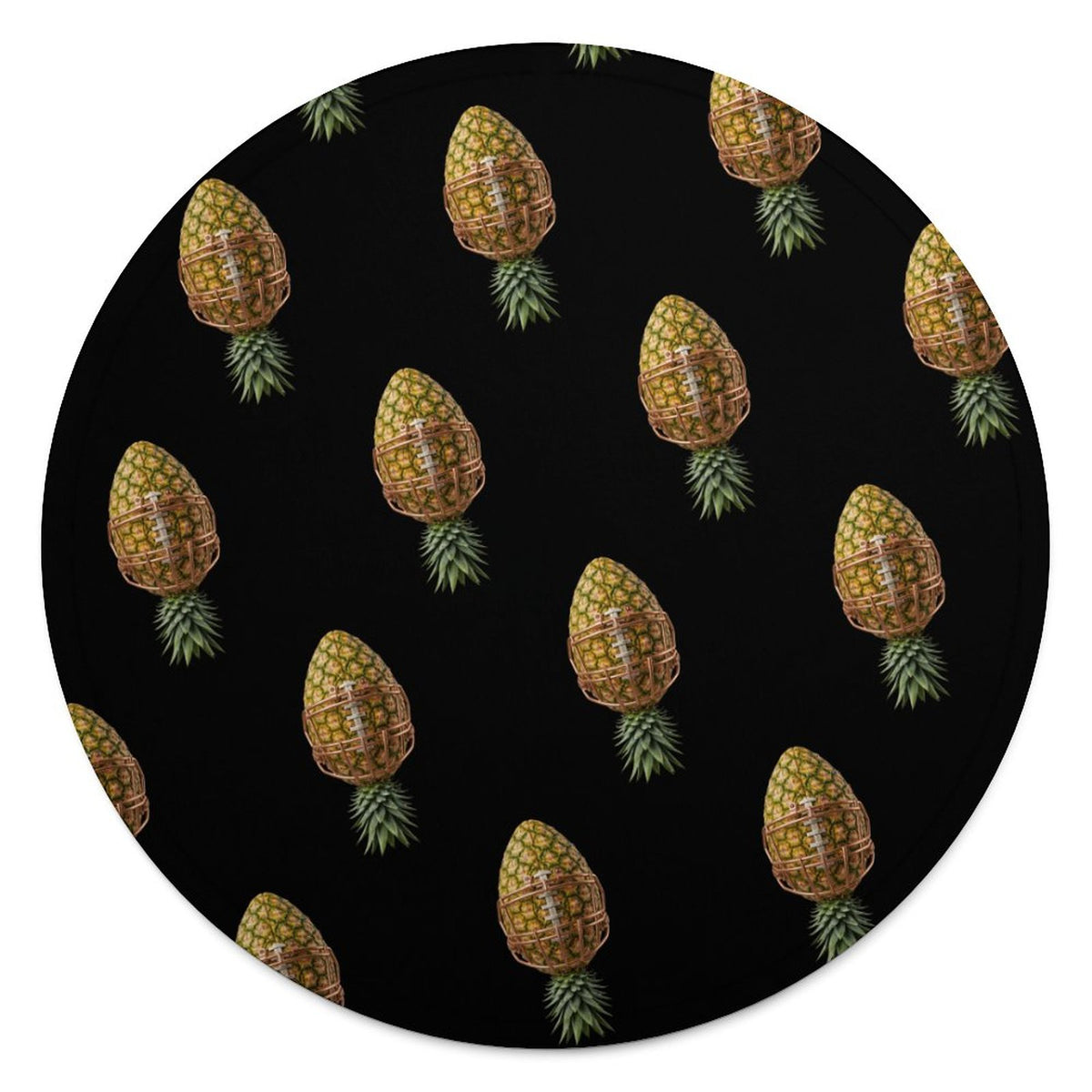 Pineapple Football Circular Blanket