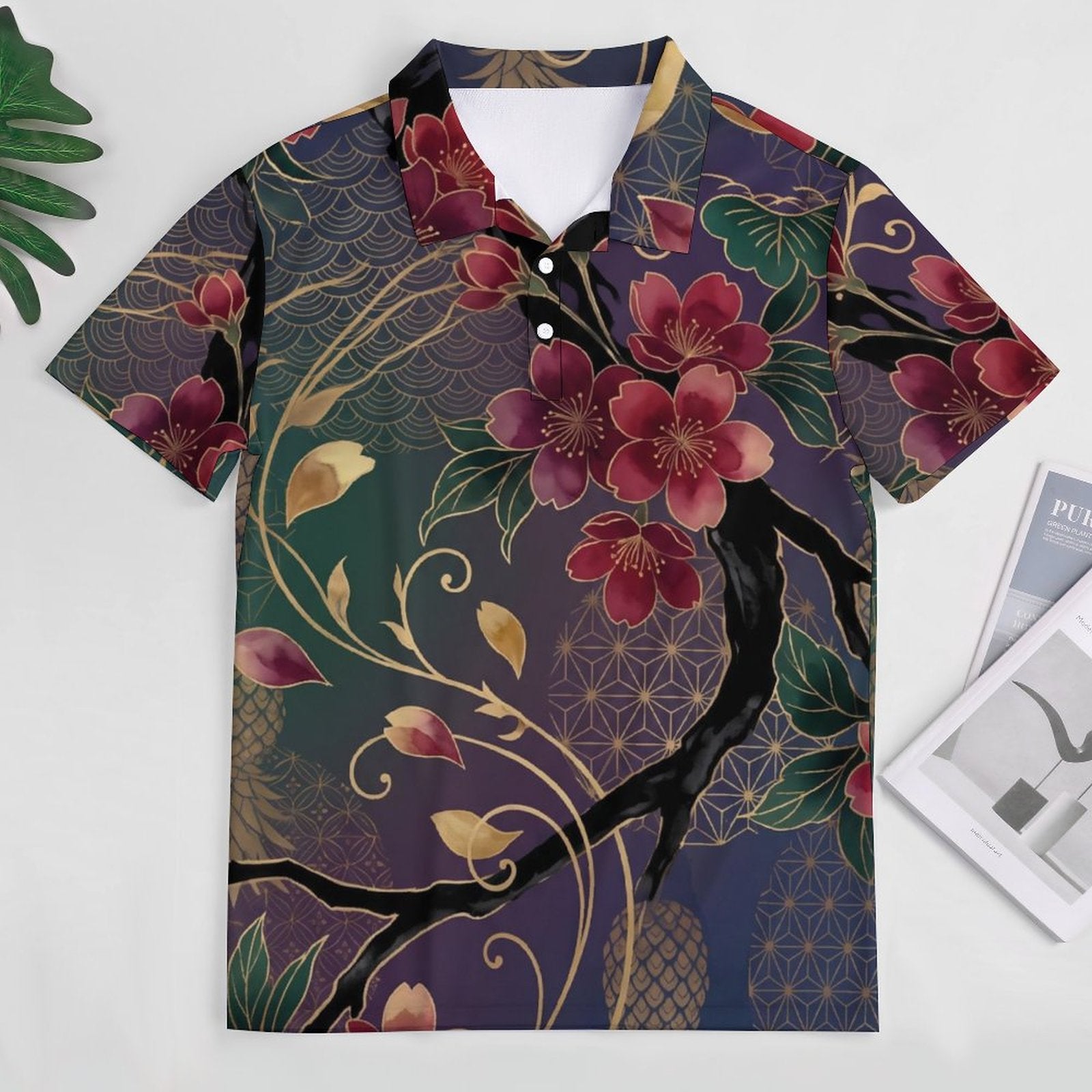 UPF50+ Ice Silk Women's POLO Shirt(All-Over Printing)