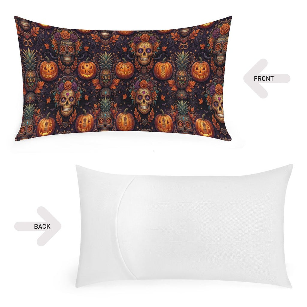 Halloween Swinger Inspired Flax Fabric Pillow Cover