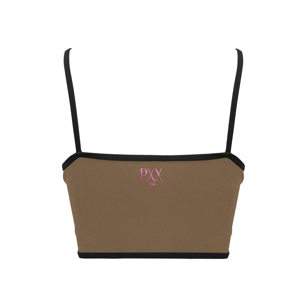 #IAMHISQUEEN Women’s Spaghetti Strap Crop Top – Sexy Stretch Yoga Tank, Lightweight Quick-Dry Fitness Crop Top for Women