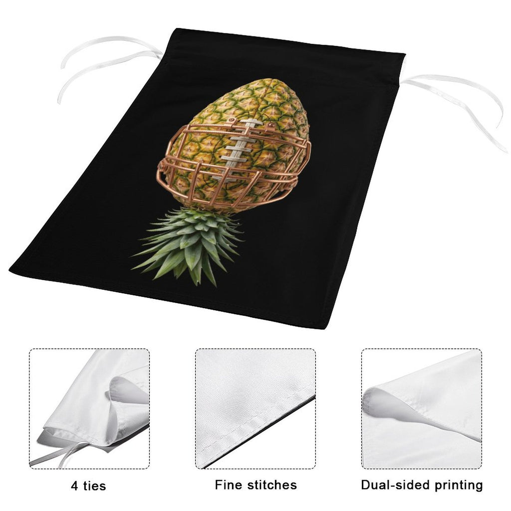 Pineapple Football Garden Flag-12"x18"