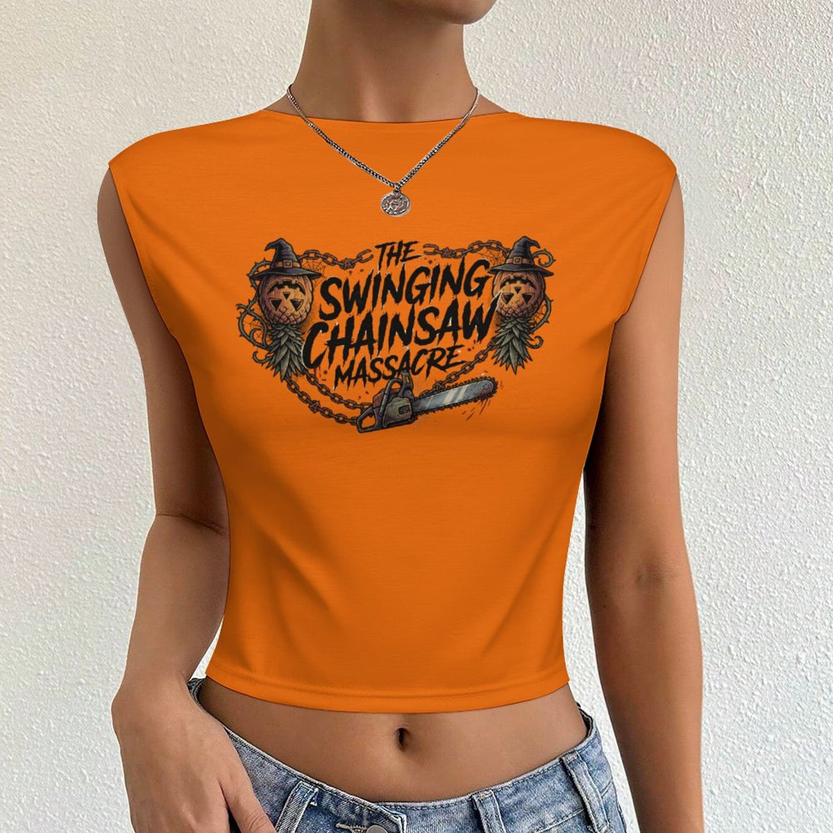 The Swinging Chainsaw Massacre Women's Backless Top
