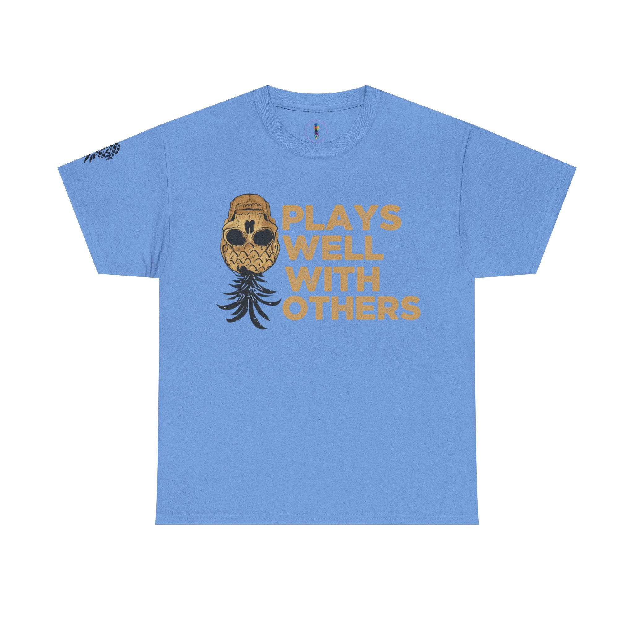 Plays Well With Others Unisex Heavy Cotton Tee - Fun Casual Shirt for Social Gatherings