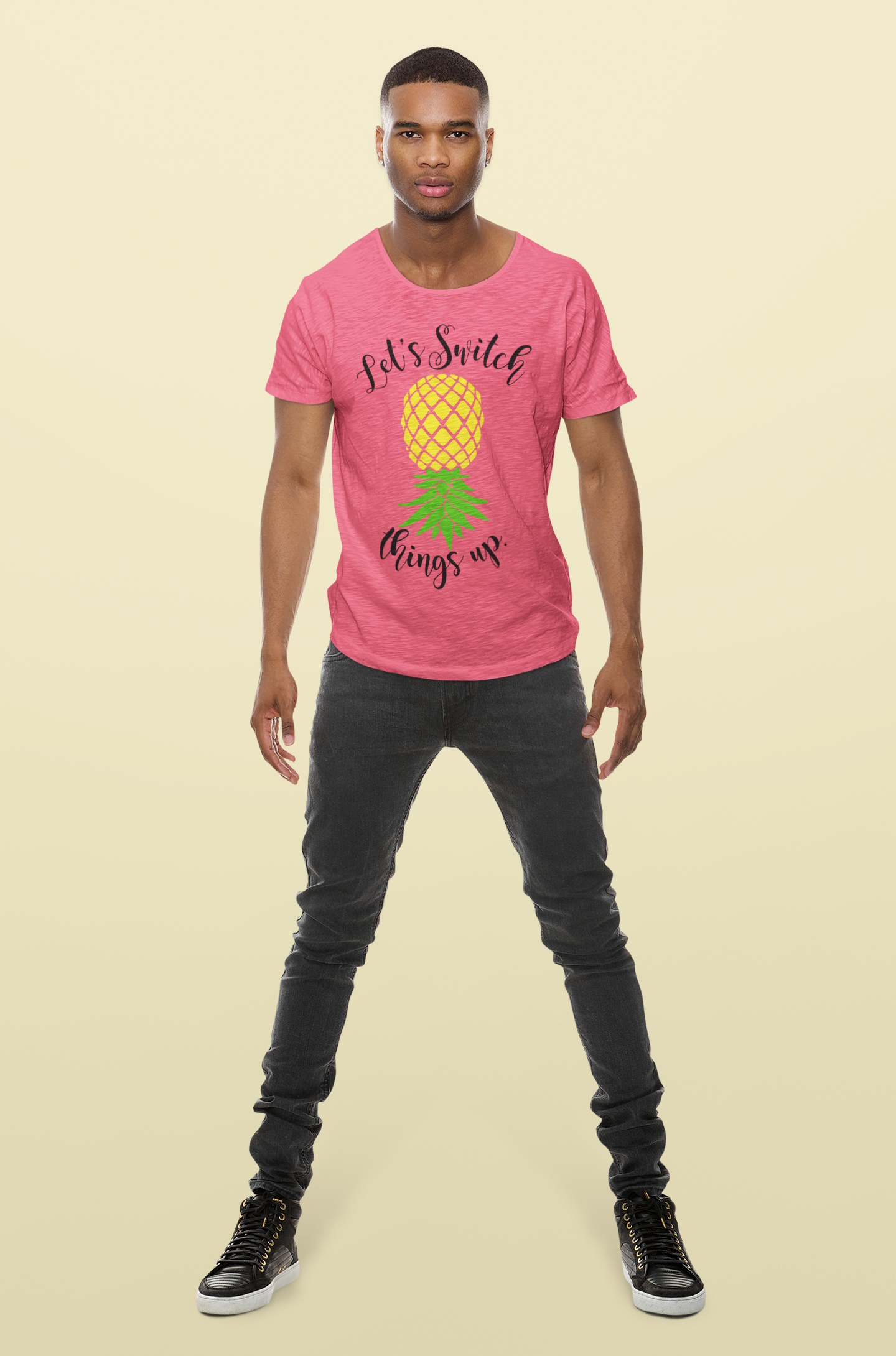 Pineapple Motivational Unisex Tee - 'Let's Switch Things Up'