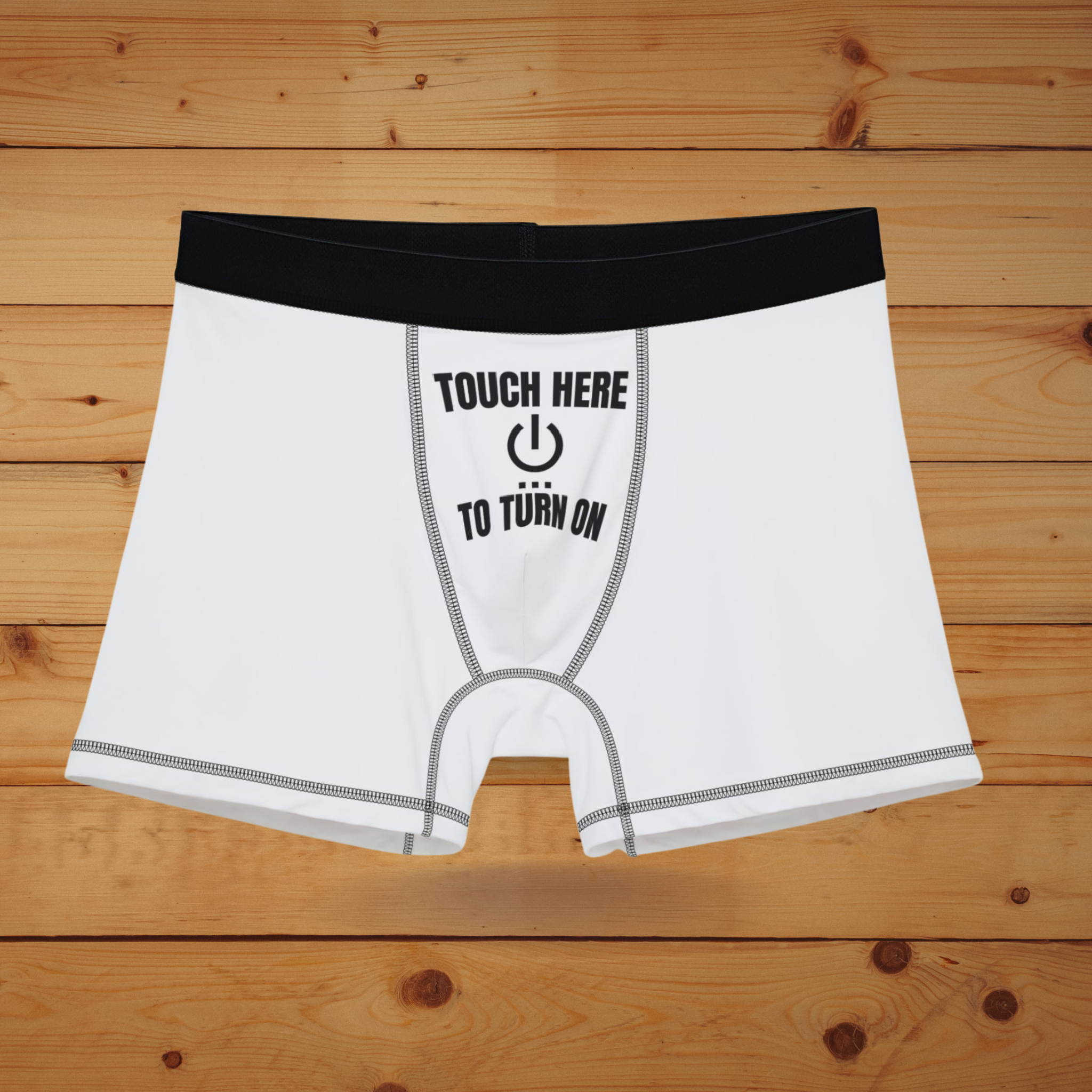Fun Men's Boxers - "Touch Here to Turn On" & Colorful Pineapple Design - Perfect for Gifts and Everyday Comfort