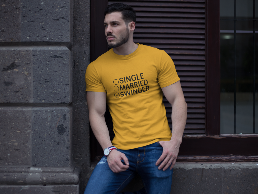 Swinger Humor Unisex Tee - Funny Relationship Status Shirt