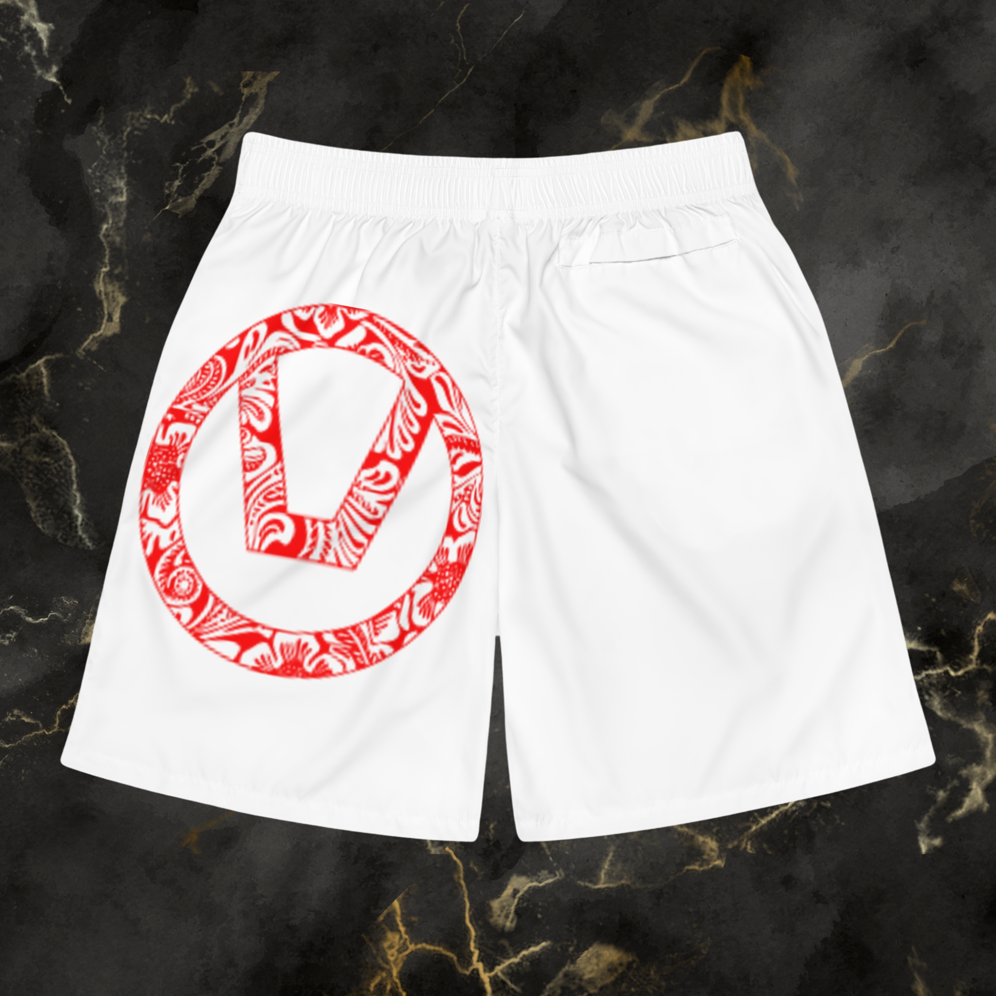 Men's Skull & Floral Jogger Shorts - Summer Vibe Beachwear