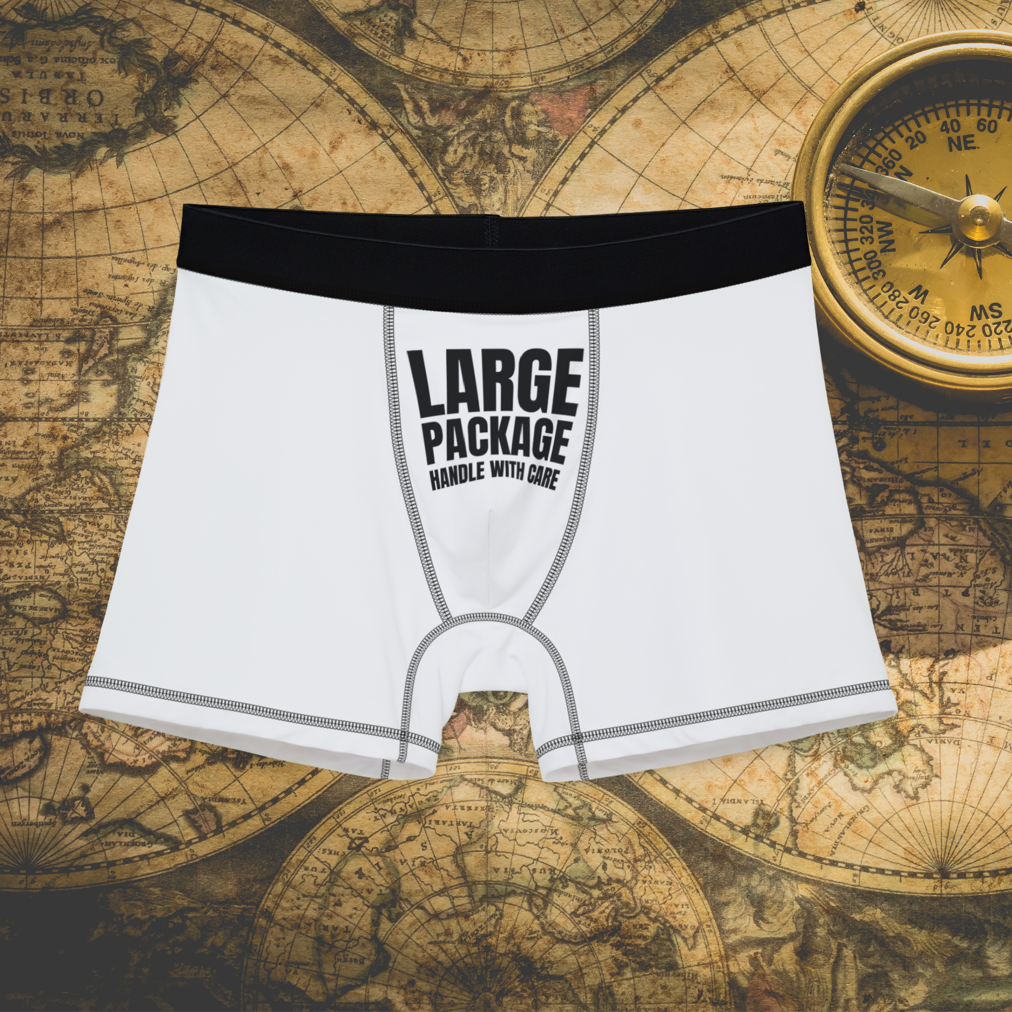 Quirky Men's Boxers - 'Large Package' & Pineapple Devil Design